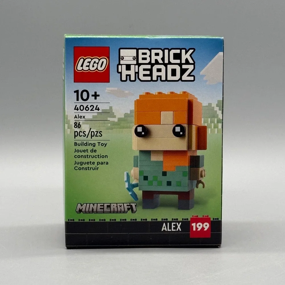 Lego Minecraft Brickheadz #40624 Alex #199 Brand New Factory Sealed